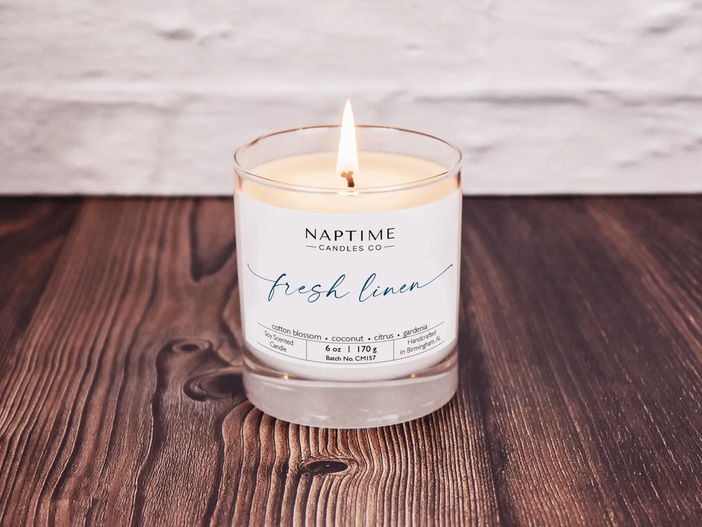 Fresh Linen soy candle